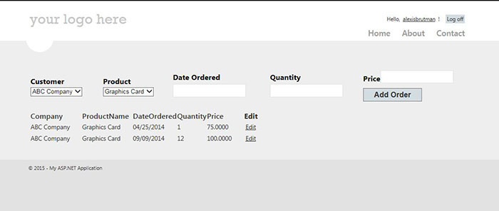 ASP.NET Web Application