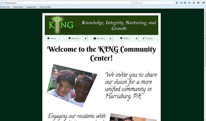 King Community Center Website